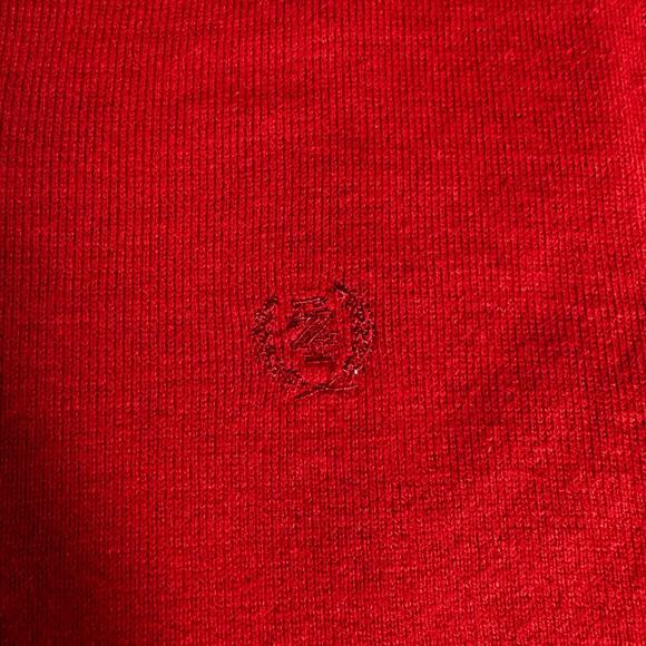 Izod Men's sz Large Sleeveless Pullover Vest Sweater Rust Red Preppy Golf - Picture 3 of 7